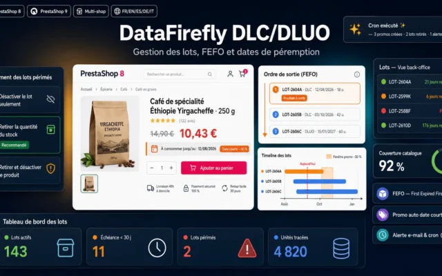 Expiry date management by batch with FEFO picking in PrestaShop