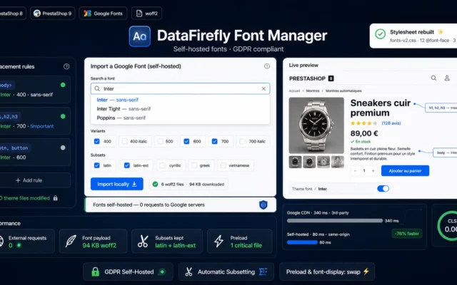 Auto-hébergement des Google Fonts dans PrestaShop pour la conformité RGPD