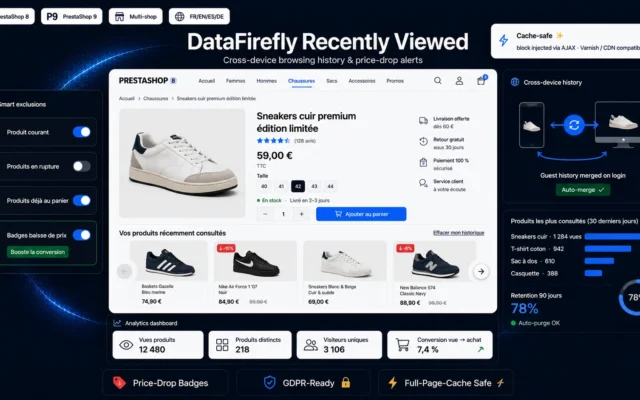 Module Produits Récemment Consultés PrestaShop 8/9