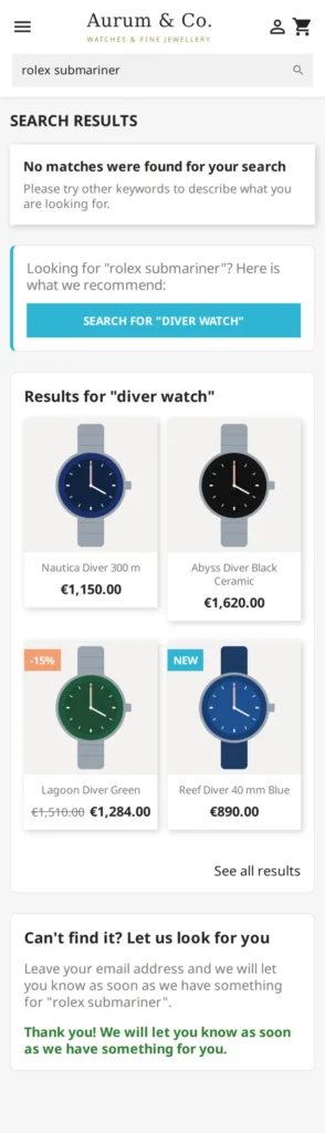 Module Zoekopdracht Zonder Resultaat PrestaShop 8/9: Inhaalpagina & Productmeldingen