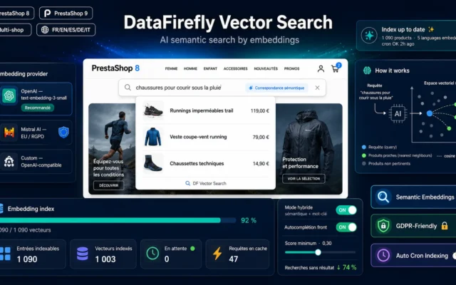 AI semantic search returning relevant products in PrestaShop