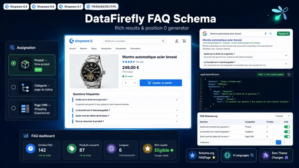 Generator FAQ Schema.org — Rich results i pozycja zero dla Shopware 6