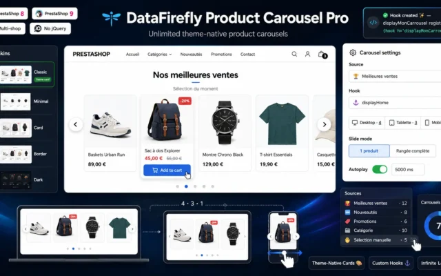 Module Carrousel Produits PrestaShop 8/9 — Sliders Illimités