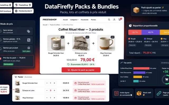 Module Packs de Produits & Bundles PrestaShop 8 & 9 : Lots, Coffrets & Prix Pack