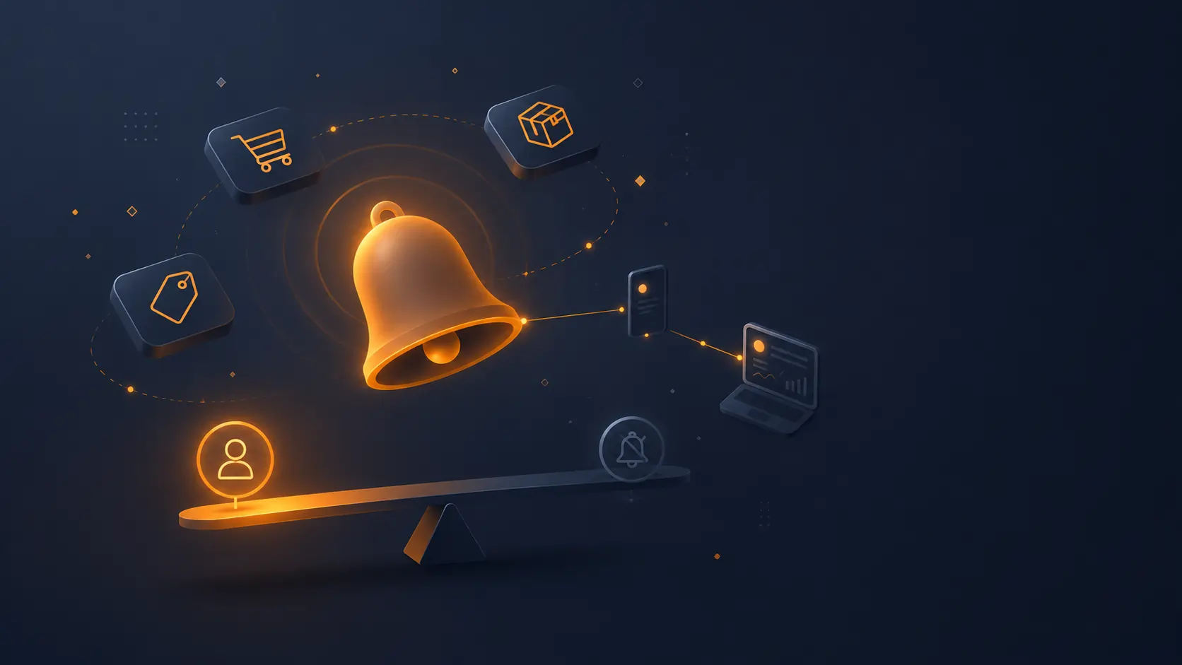 Illustration de l'article sur les notifications push web comme levier de réengagement en 2026