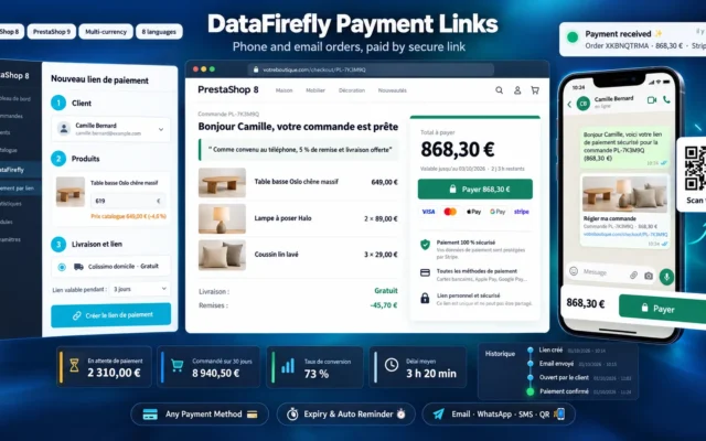 Betaallink PrestaShop 8 & 9 voor Telefonische en E-mailbestellingen