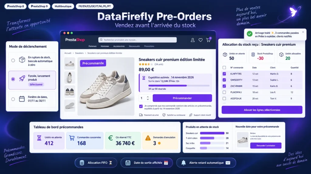 Moduł Przedsprzedaży PrestaShop 8 i 9: Sprzedaż Produktów Niedostępnych